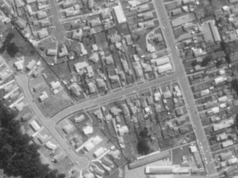 Cradock Street from the air, 1975-1979