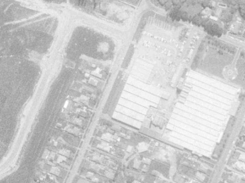 Brodie Street from the air, 1975-1979