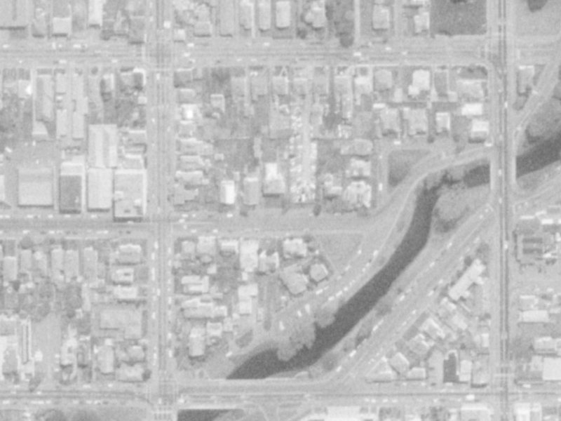 219 Peterborough Street from the air, 1975-1979