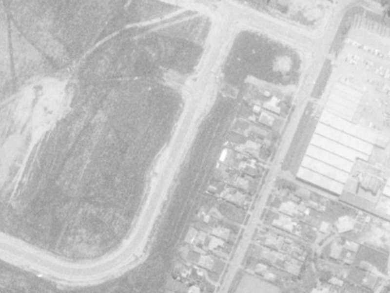 43 Sayers Crescent from the air, 1975-1979