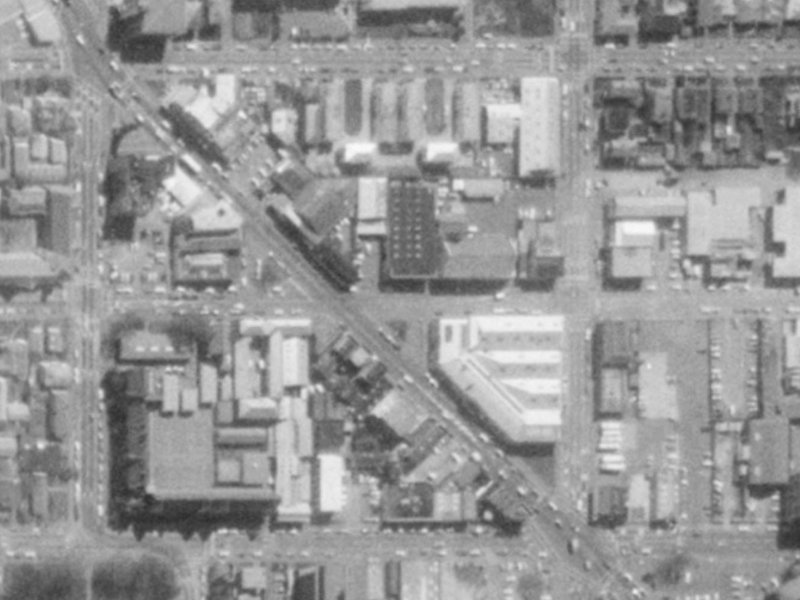 54 Peterborough Street from the air, 1975-1979