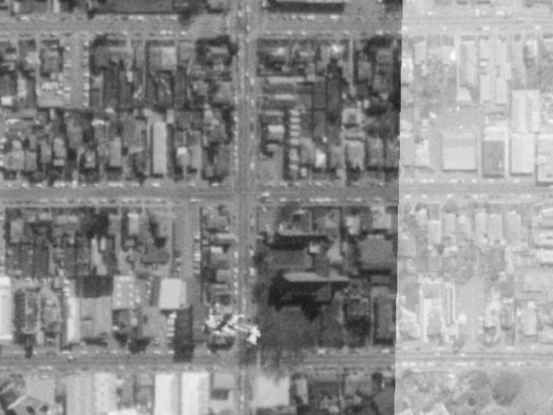170 Peterborough Street from the air, 1975-1979