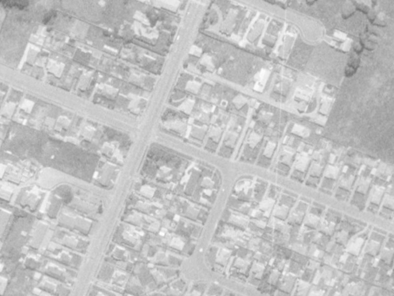58 Worthy Street from the air, 1975-1979