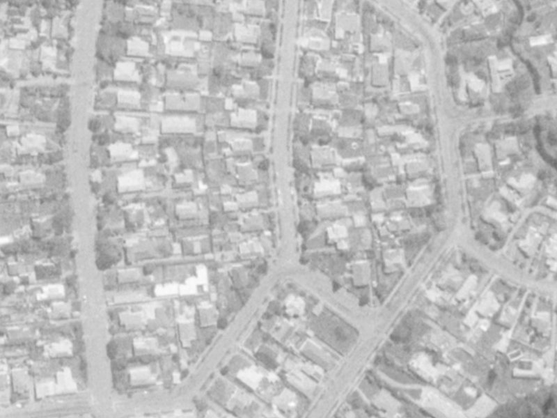 Hinau Street from the air, 1975-1979