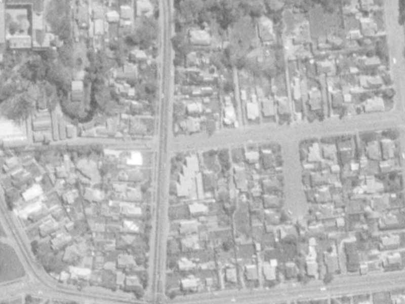 85 Matai Street from the air, 1975-1979