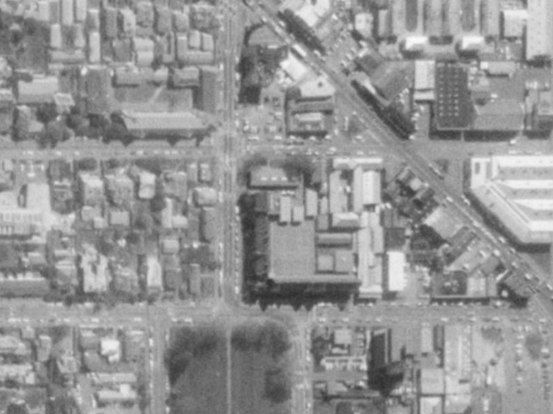 44 Peterborough Street from the air, 1975-1979