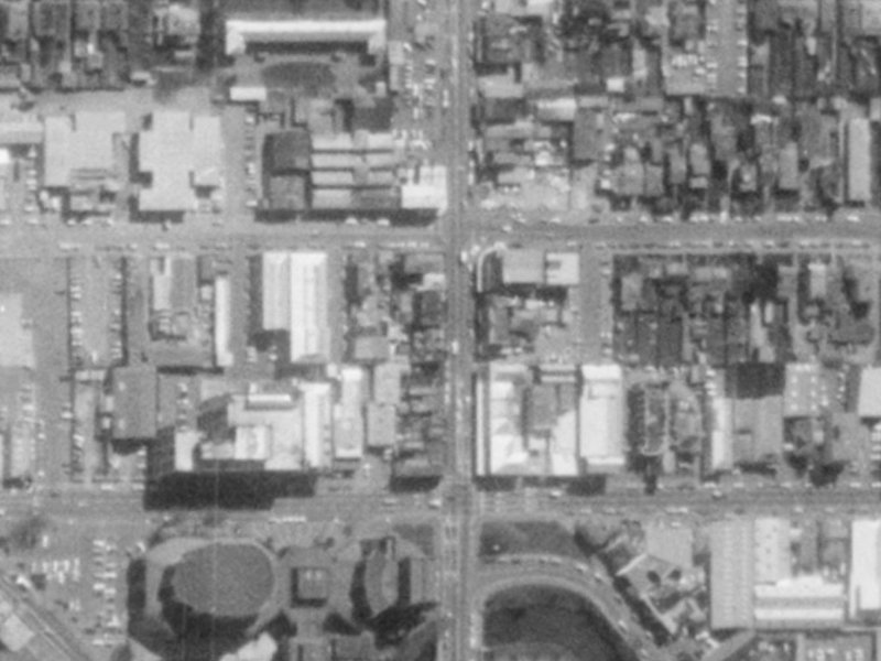 809 Colombo Street from the air, 1975-1979
