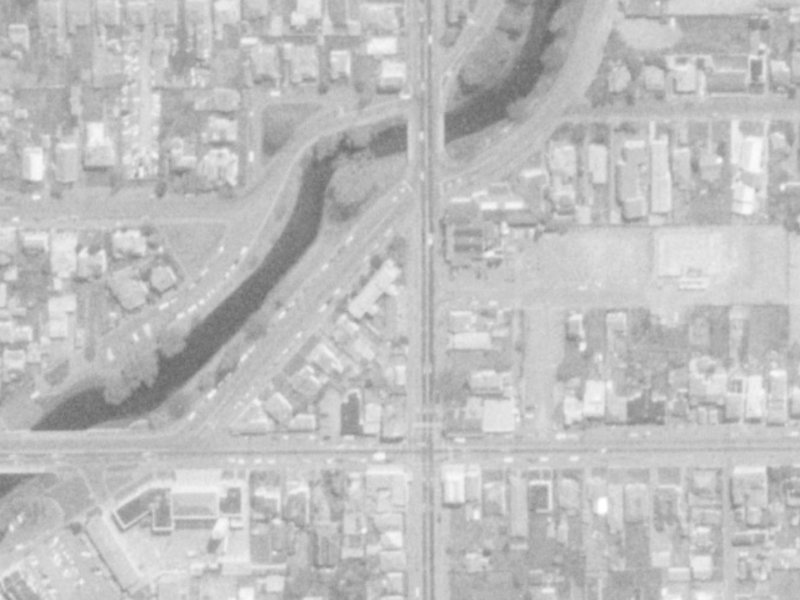221 Barbadoes Street from the air, 1975-1979