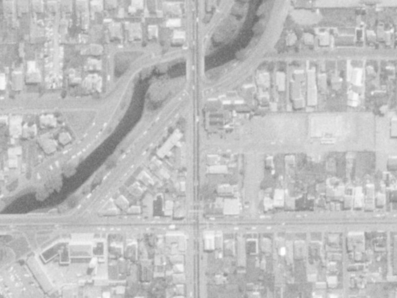 371 Barbadoes Street from the air, 1975-1979