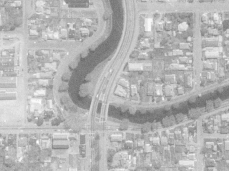 238-236 Fitzgerald Avenue from the air, 1975-1979