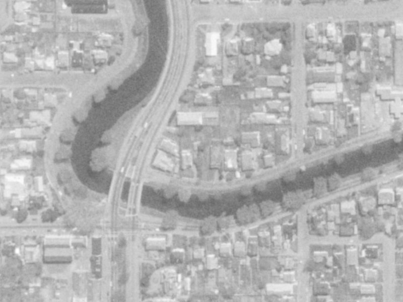 13A River Road from the air, 1975-1979