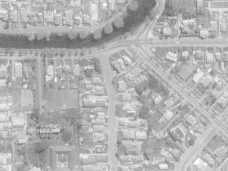 50 Trent Street from the air, 1975-1979
