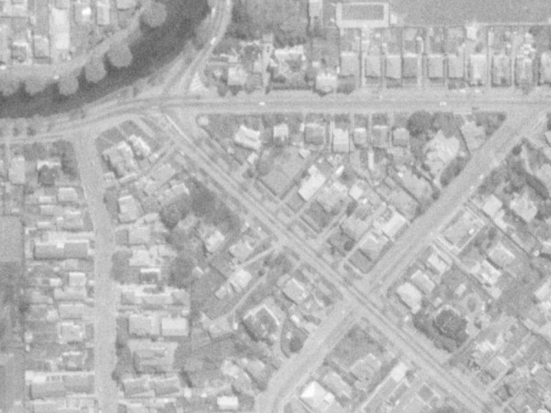 17A Linwood Avenue from the air, 1975-1979
