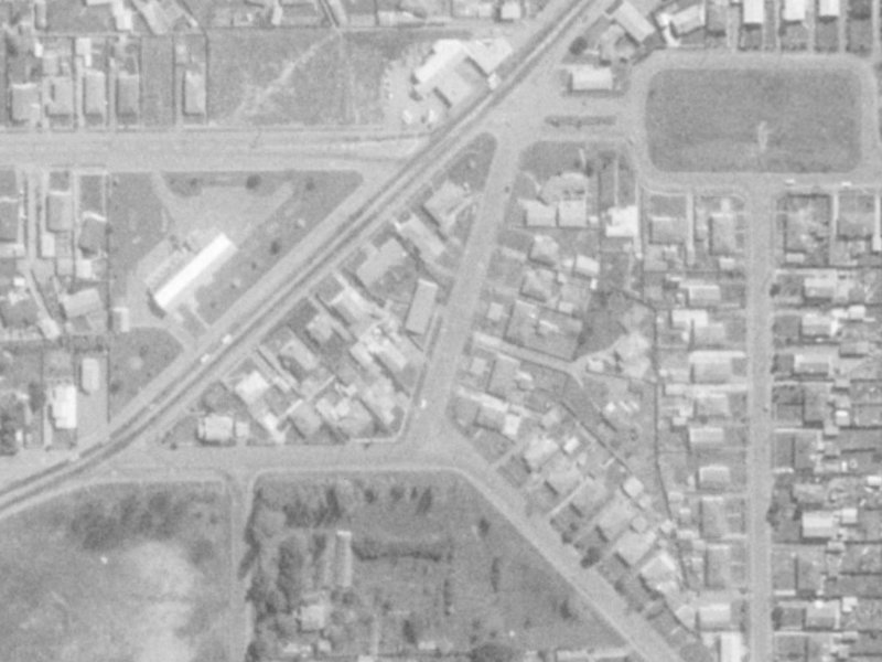 16A Coulter Street from the air, 1975-1979