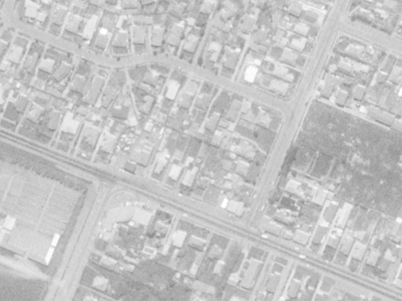 190A Yaldhurst Road from the air, 1975-1979