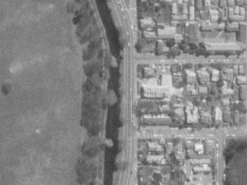 50 Park Terrace from the air, 1975-1979