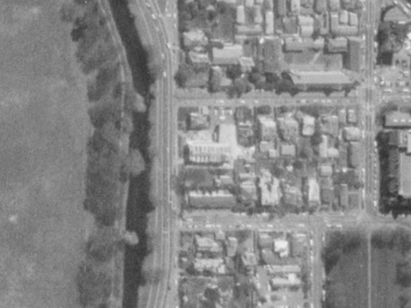 54 Park Terrace from the air, 1975-1979