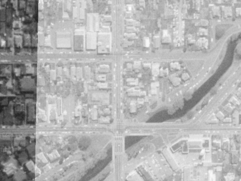 320 Madras Street from the air, 1975-1979