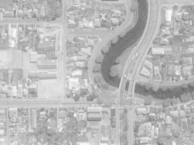471 Oxford Terrace from the air, 1975-1979