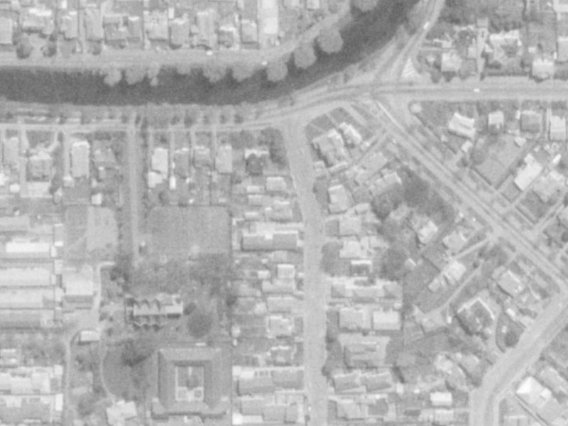 53 Trent Street from the air, 1975-1979