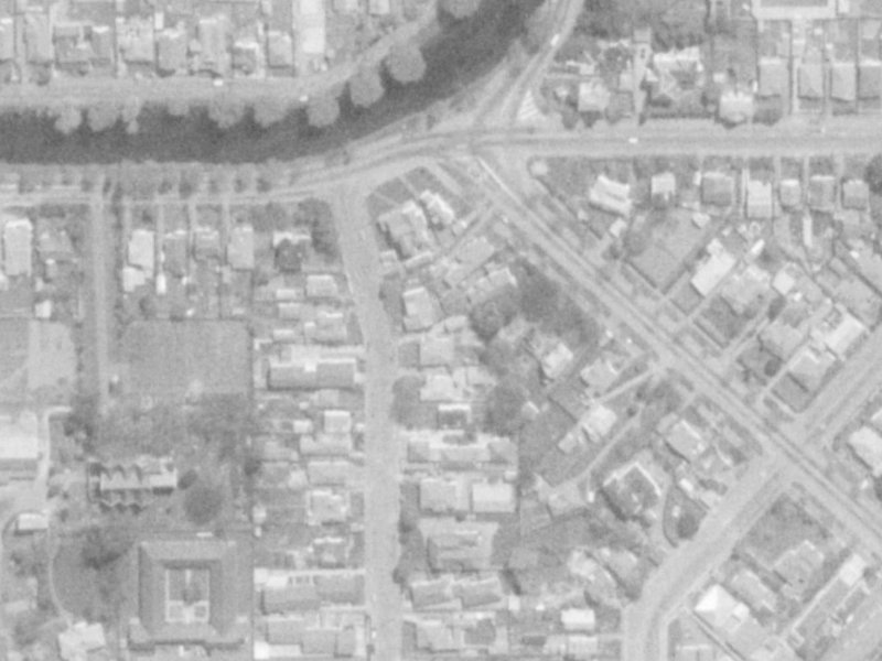 48 Trent Street from the air, 1975-1979