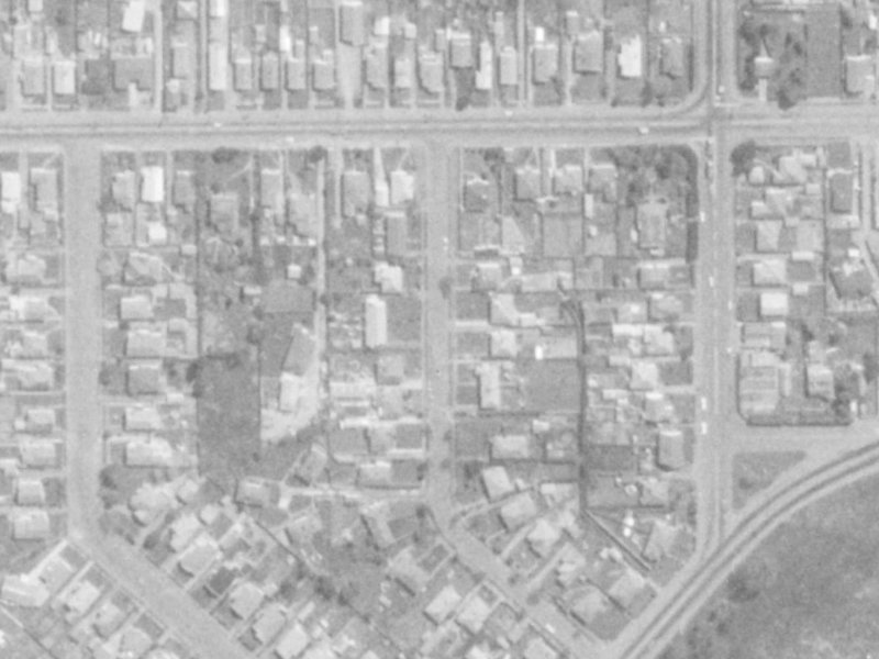 18A Sewell Street from the air, 1975-1979