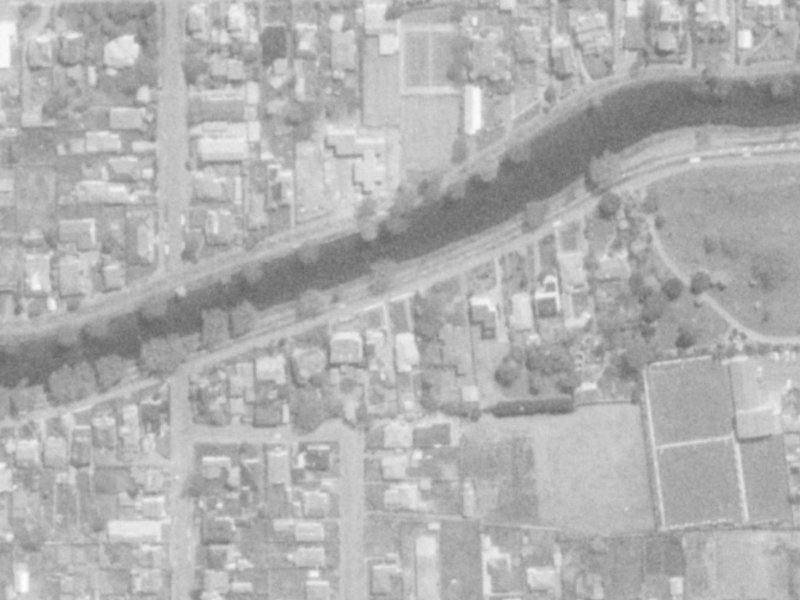 52 Avonside Drive from the air, 1975-1979