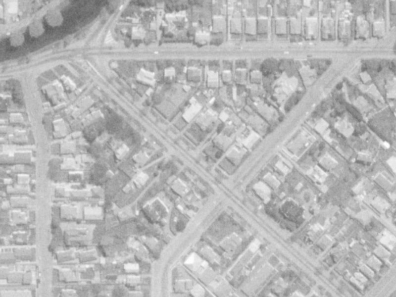 27 Linwood Avenue from the air, 1975-1979