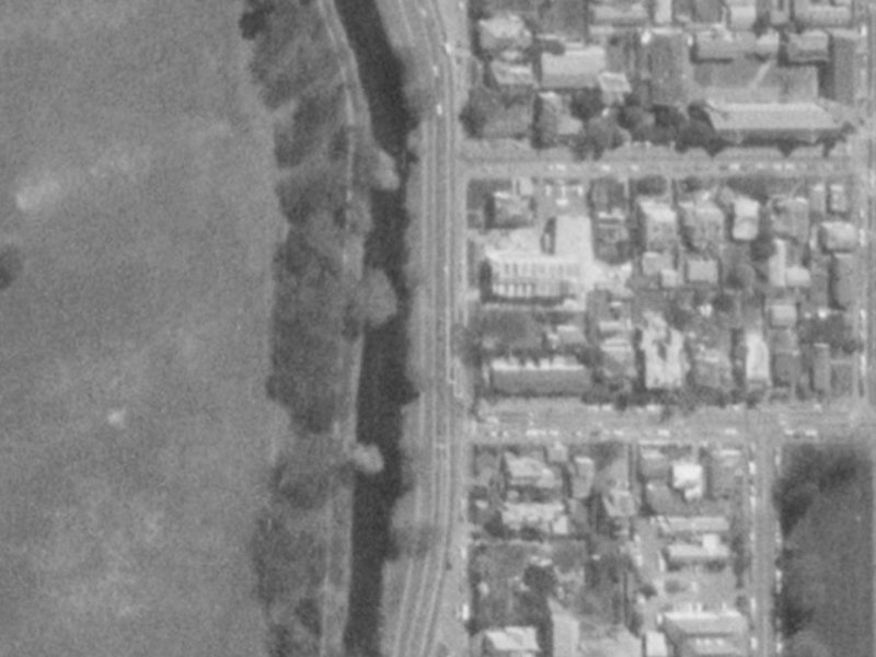 48 Park Terrace from the air, 1975-1979