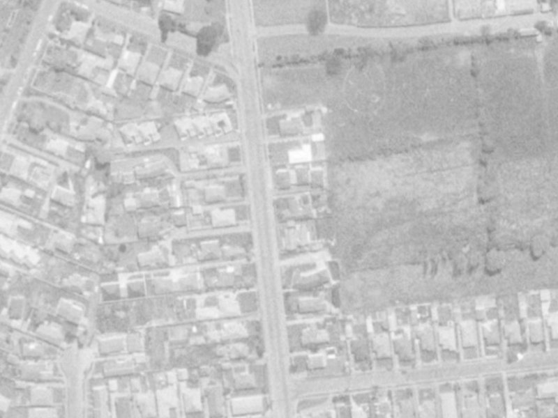 64 Waimairi Road from the air, 1975-1979