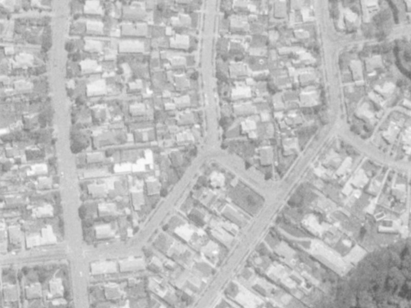 53 Hinau Street from the air, 1975-1979