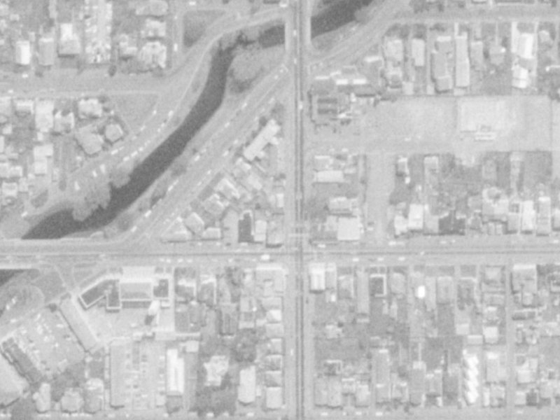 359 Barbadoes Street from the air, 1975-1979