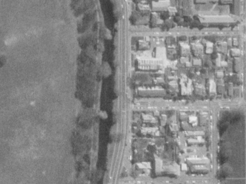43 Park Terrace from the air, 1975-1979