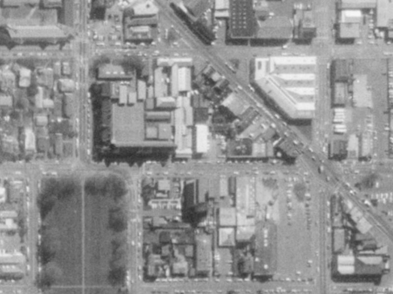 57 Kilmore Street from the air, 1975-1979