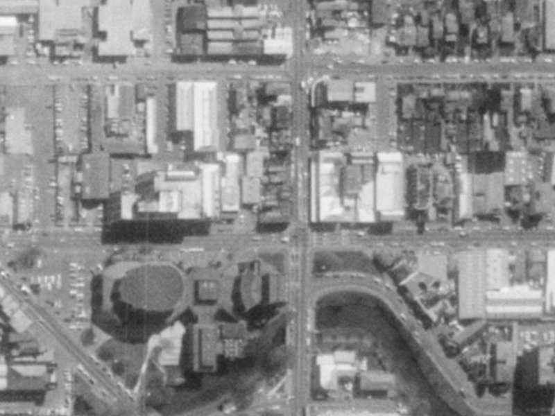 785 Colombo Street from the air, 1975-1979