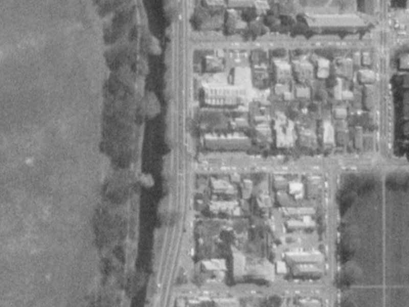 1 Kilmore Street from the air, 1975-1979