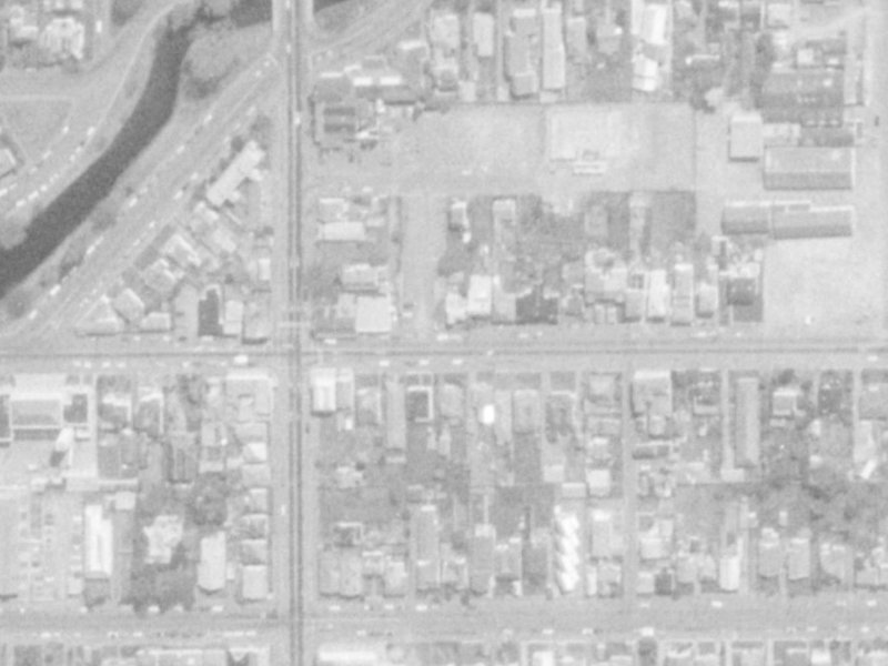 243 Kilmore Street from the air, 1975-1979