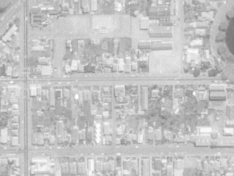 254D Kilmore Street from the air, 1975-1979
