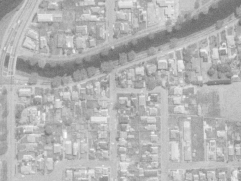 40 Hanmer Street from the air, 1975-1979