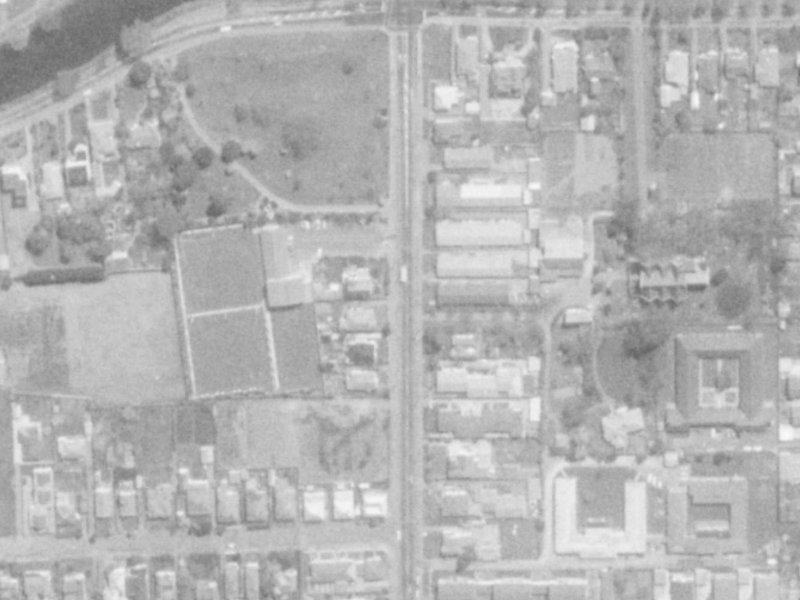 165 Stanmore Road from the air, 1975-1979