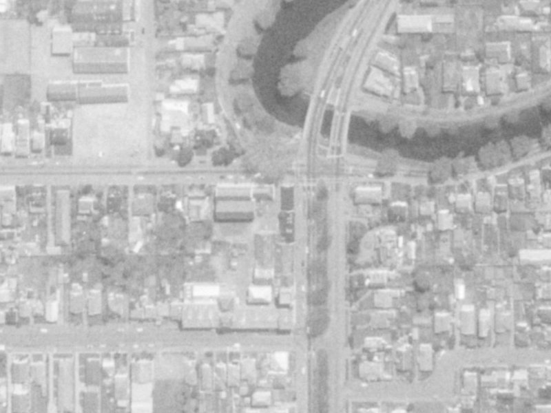 231 Fitzgerald Avenue from the air, 1975-1979
