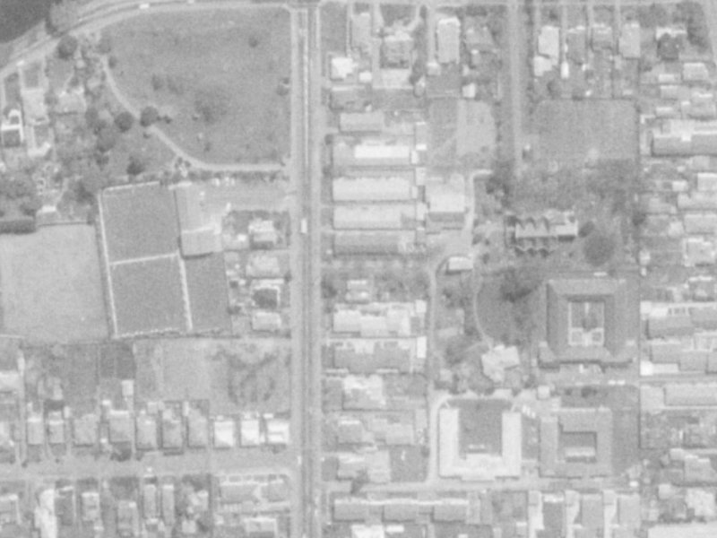 166 Stanmore Road from the air, 1975-1979