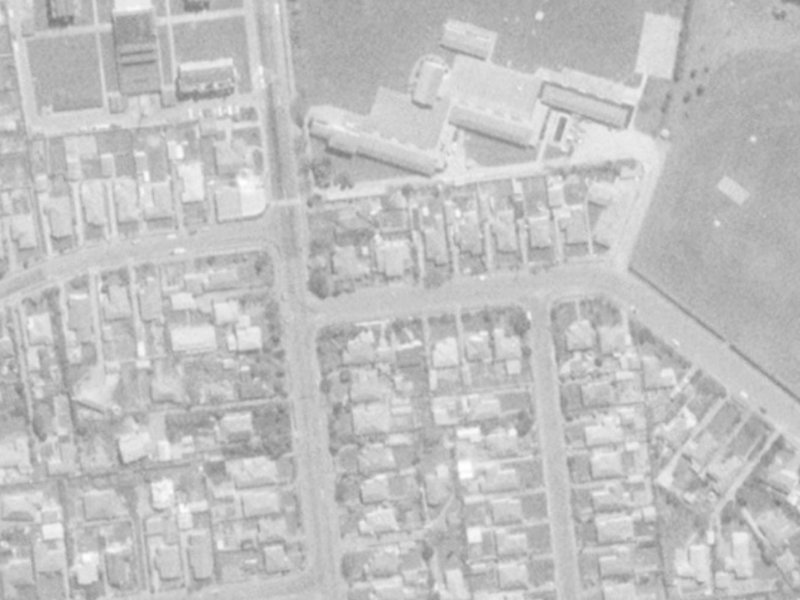 61 Kirkwood Avenue from the air, 1975-1979