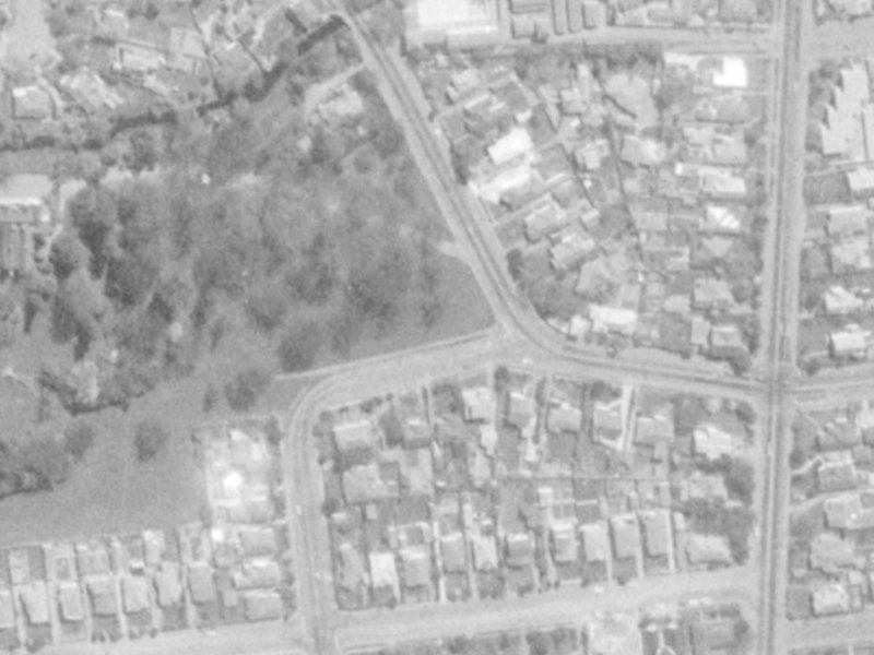1 Titoki Street from the air, 1975-1979