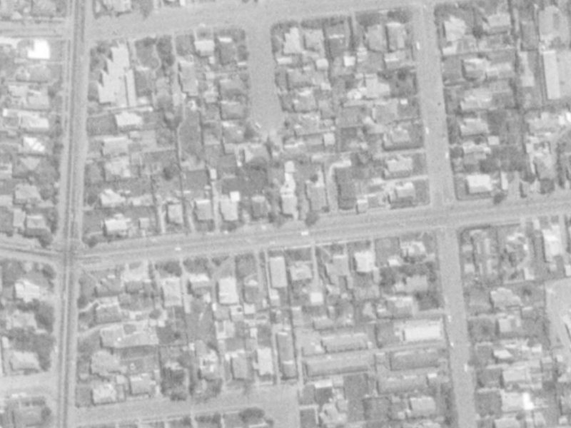 54 Kilmarnock Street from the air, 1975-1979