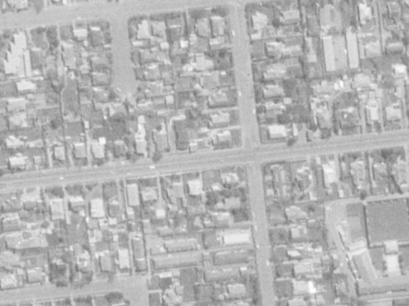 50 Kilmarnock Street from the air, 1975-1979