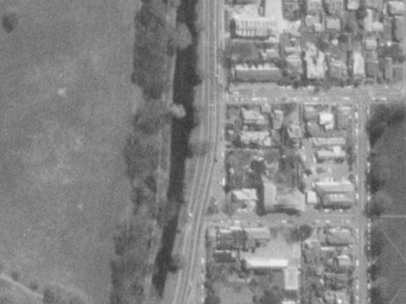 30 Park Terrace from the air, 1975-1979