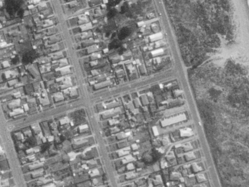 9 Beatty Street from the air, 1975-1979
