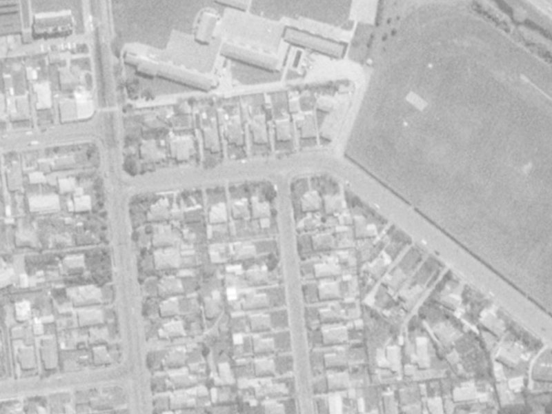 55 Kirkwood Avenue from the air, 1975-1979