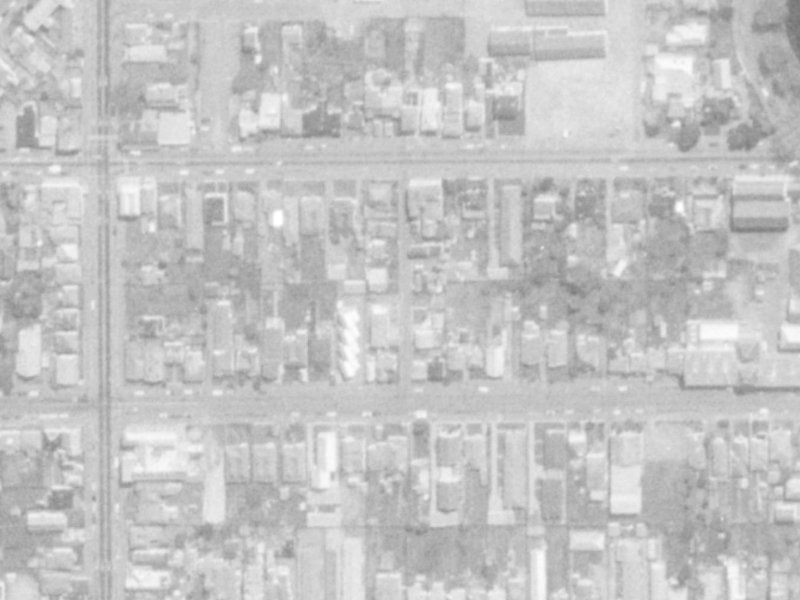Dawson Street from the air, 1975-1979
